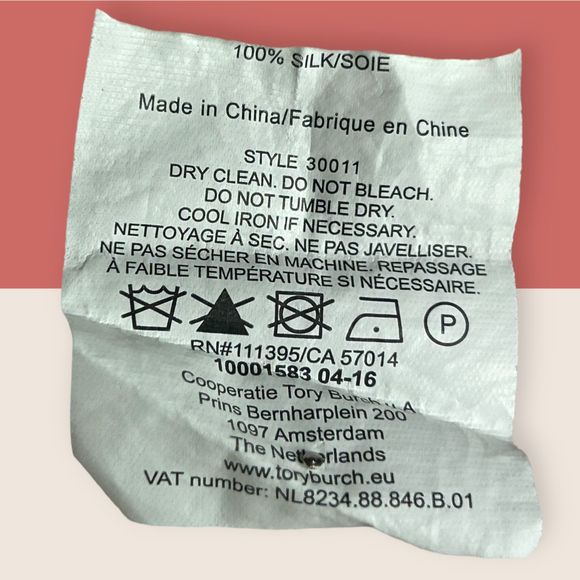 💐 TORY BURCH SILK POLKA DOT LAYERED TANK BLOUSE CREAM SIZE 4 AS IS - Picture 7 of 7